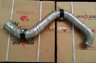 红岩杰狮科索沃发动机涡轮增压排气管中冷管不锈钢加长原厂原装