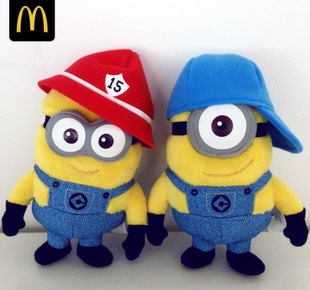 神偷奶爸2 我 消防员公仔玩具挂饰 卑鄙 2014年麦当劳小黄人