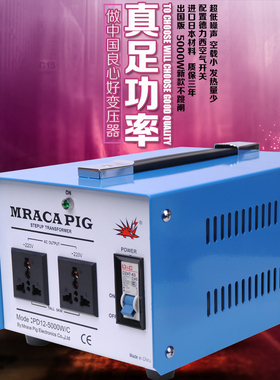 箭猪变压器机床船舶医疗设备100V110V115V120V转220V战猪转换器