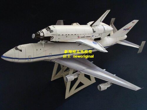 美国NASA波音747客机航天飞机航天器火箭模型