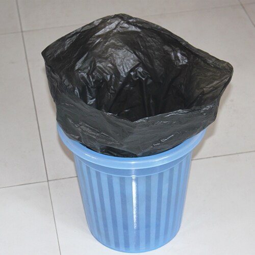 厨房垃圾袋100只黑色纸篓袋平口