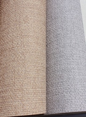 格莱美荷兰无妨亚麻面素色客厅 卧室墙纸218204 218205 218206