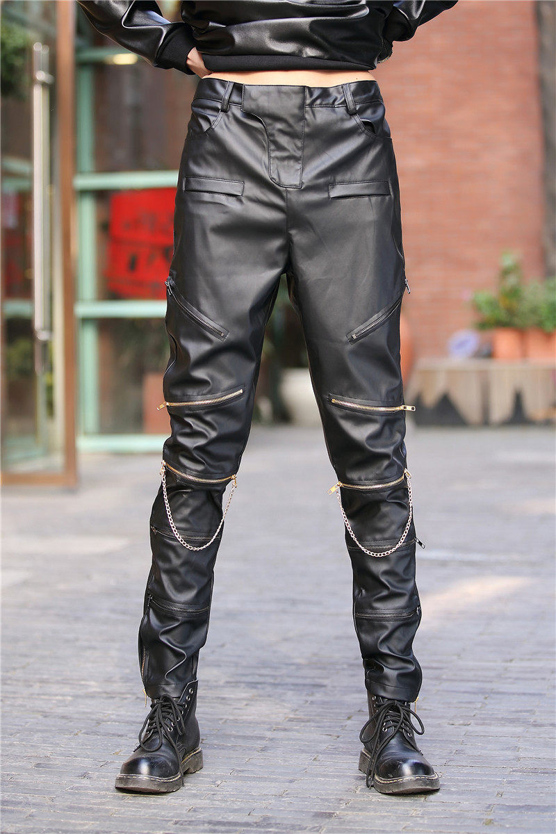 Pantalon cuir homme en vrac pour adolescent pour automne - Ref 1494499 Image 1