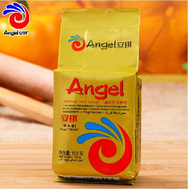 烘焙原料 安琪酵母 金装家庭装面包酵母粉 耐高糖100克面包发酵粉
