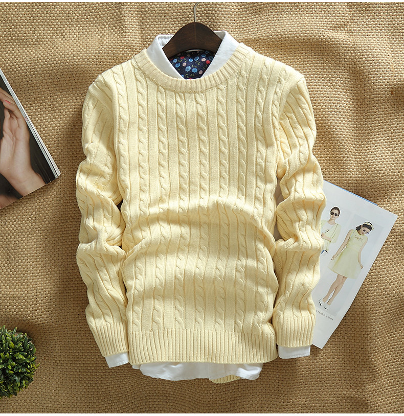 男士毛衣韩版修身青少年时尚潮牌内搭针织西服加厚纯色毛线衣服男