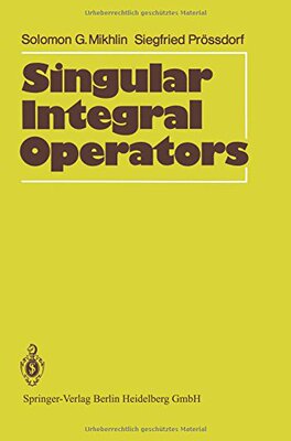【预订】Singular Integral Operators