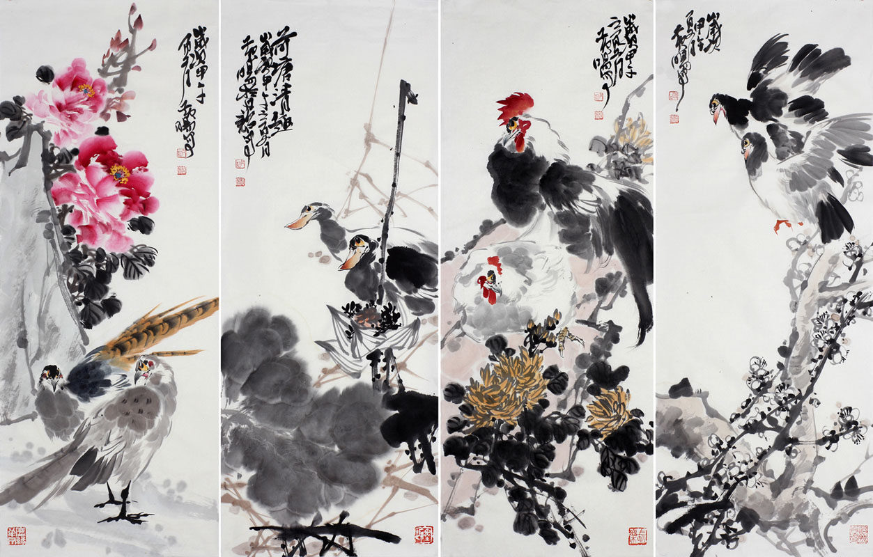 743海报印制写真喷绘586中堂画风景挂画壁画写意花鸟国画 - 副本