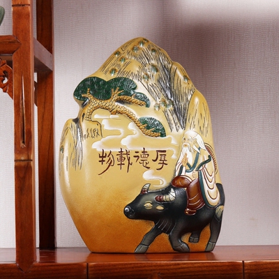 中式书柜古董博古架摆件客厅创意酒柜装饰品家庭摆设个性小工艺品