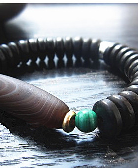 老料影子石勒子手链