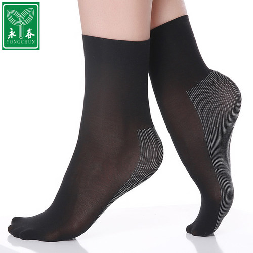 永春棉底短丝袜春秋脚底加棉薄款