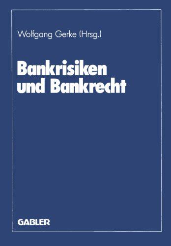 【预售】Bankrisiken Und Bankrecht