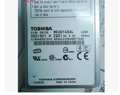 Toshiba/¶«Ö¥/1.8´ç60GÓ²ÅÌ/IPOD/ÉãÏñ»úרÓÃÅÌ/MK6014GAL