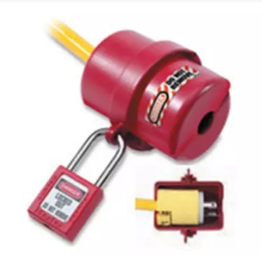 美国Masterlock玛斯特锁 487MCN 电器插头开关锁具 487小号插头锁