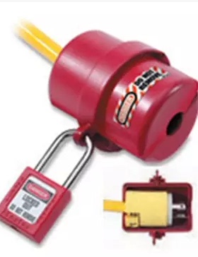 美国Masterlock玛斯特锁 487MCN 电器插头开关锁具 487小号插头锁