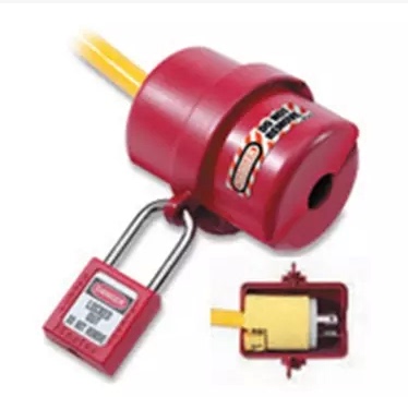 美国Masterlock玛斯特锁 487MCN 电器插头开关锁具 487小号插头锁