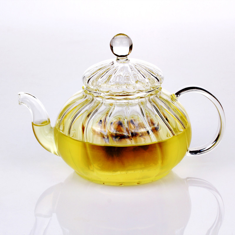 茶壶玻璃茶具加厚耐高温南瓜壶