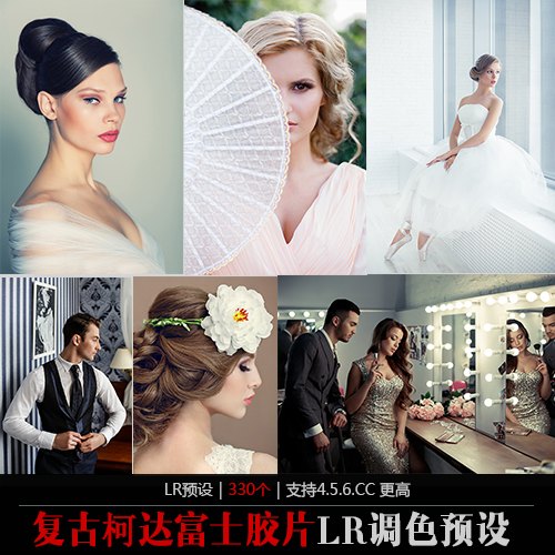 PS LR预设lightroom预设复古纪实电影色调婚礼时尚人像C118