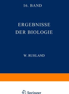 【预订】Ergebnisse Der Biologie: Sechzehnter Band