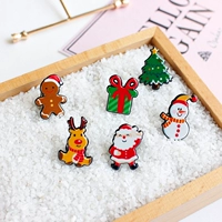 Nhật Bản và Hàn Quốc Santa Claus loạt phụ kiện trâm cài micro-chương đơn giản dễ thương phim hoạt hình pin khóa cổ áo trang sức trâm nữ - Trâm cài ghim cài áo vest