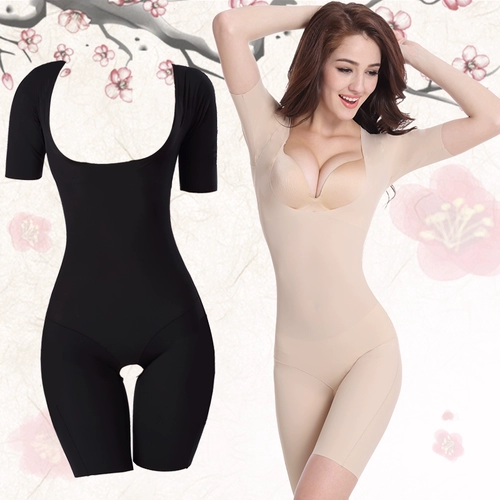 Ультратонкее корректирующее белье, послеродовой утягивающий пояс на талию, белье для коррекции формы бедер, сексуальное нижнее белье на все тело, короткий рукав