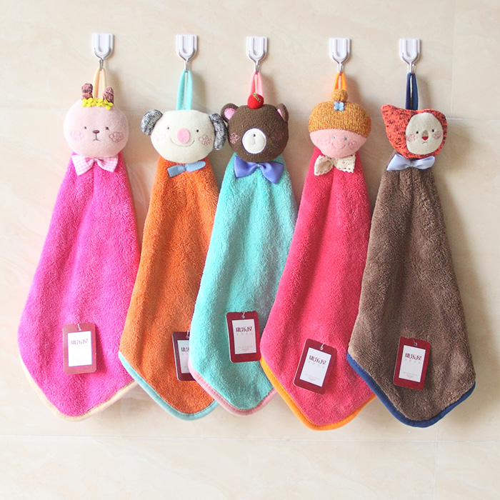 康乐屋挂式擦手巾吸水卡通厨房