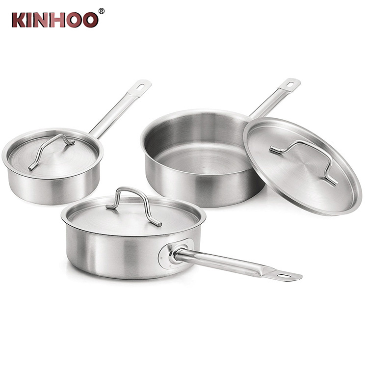 单柄不锈钢汁锅平底复合底汤锅 西餐酱汁锅 奶锅料理锅电磁炉通用