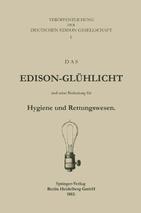 Edison Das Gluhlicht Und Bedeu... Seine 预订