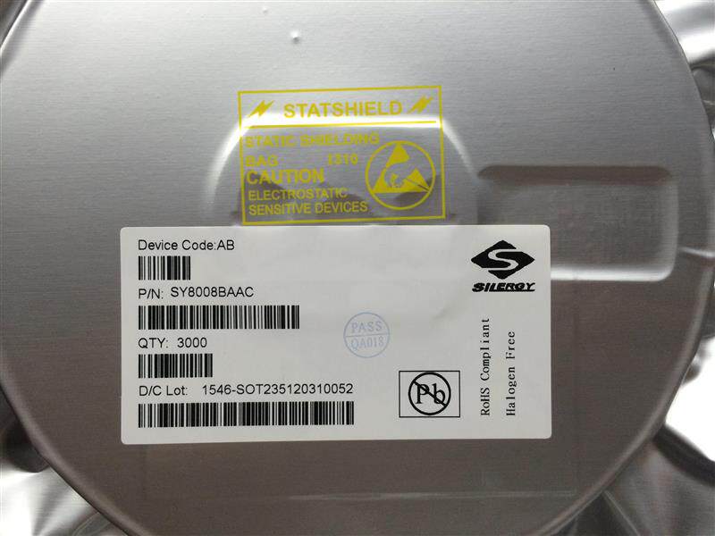 原装1.5MHz 1A同步降压SY8008BAAC SY8008B SY8008  可直拍。