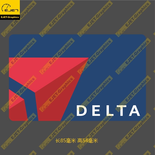 DELTA 美国达美航空 航空公司标准卡贴贴纸车贴旅行箱贴 汽车用品/电子/清洗/改装 汽车装饰贴/反光贴 原图主图