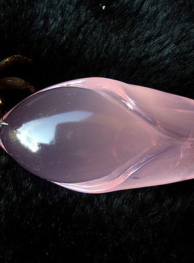 鳌犷天然粉水晶玉兰花吊坠 挂件  68×29×24mm56.7g