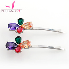 Jiang bang clip of Korea hair accessories alloy clamp pavé rhinestones Korea before a clip hairpin clip jewelry