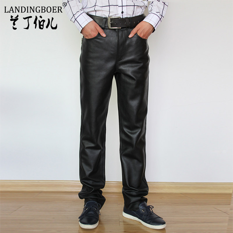 Pantalon cuir homme LANDINGBOER pour hiver - Ref 1492299 Image 1