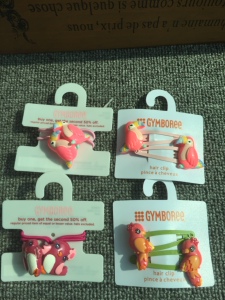 金家儿童女童发饰头饰贝壳小鸟发夹啪啪夹发绳一对