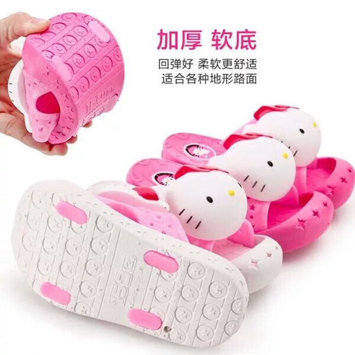 Chaussons enfants en EVA HELLO KITTY pour été - semelle plastique - Ref 1036712 Image 3