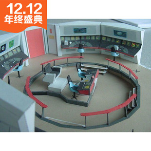 【777纸模型】星际迷航企业号1701飞船的船舱内部场景