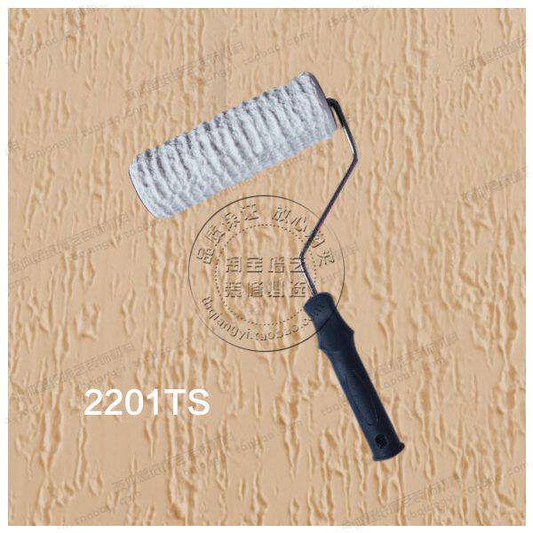 8寸白色橡胶压花滚筒质感艺术涂料花纹滚筒硅藻泥施工工具2201TS