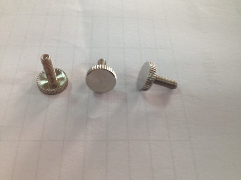 304不锈钢镜钉 装饰灯 玻璃固定螺丝 广告钉 滚花螺钉M4X12X12