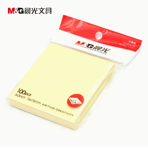 晨光文具3X3自粘便条纸100优事贴