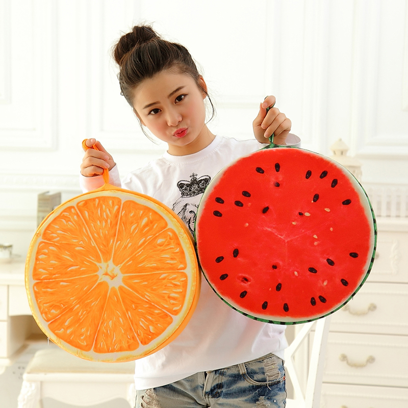 水果系类毛绒玩具西瓜靠垫创意