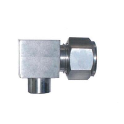 不锈钢船用气管油液压管水管双卡套接头（压力表弯通）M14x1--6mm