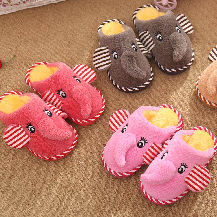 Pantoufles enfants en suède pour hiver - semelle autre - Ref 1006553 Image 1