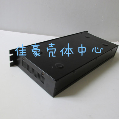 19英寸金属机壳/U型光端机外壳/黑色铁机箱1.5U：66*482.6*200