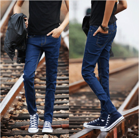 Jeans pour adolescent pieds Slim pour printemps - Ref 1465386 Image 1