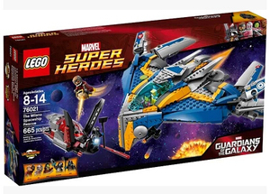 儿童益智乐高LEGO 76021银河护卫队 2014新款米拉诺太空船救援
