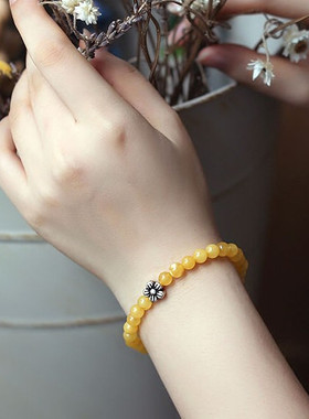 台湾手链乌鸦蓝绒晶红竹石