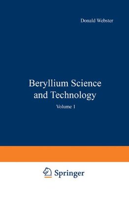 【预售】Beryllium Science and Technology: Volume 1