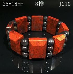 狂热 桂林鸡血玉乾坤料 男女手饰手排 手链 国寿驿站客户包邮送礼