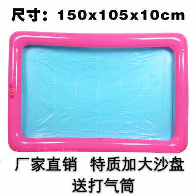 儿童太空沙彩沙决明子充气沙盘托盘加大号玩具钓鱼池送打气筒定做在类目 玩具/童车/益智/积木/模型, 游泳池/戏水玩具, 戏水/玩沙玩具中 - 来自Buy2taobao.com提供专业的淘宝代购服务