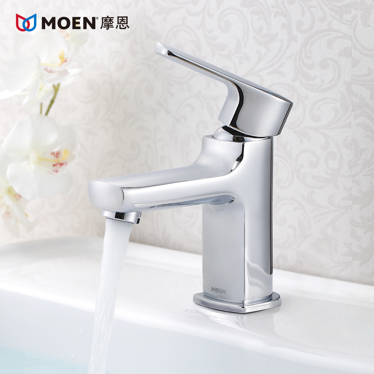 MOENĦ¶÷ÎÀÔ¡ÁúÍ·ÍÌåÀäÈÈË®ºãоµ¥°ÑÊǪ̈ÉÏÃæÅèÏ´Á³Å·ÈðÀ³21121