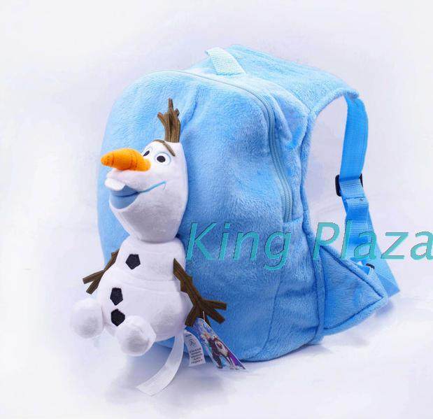 卡通动漫  冰雪奇缘 雪宝毛绒公仔背包 OLAF可爱毛绒背包 六一儿童节礼物